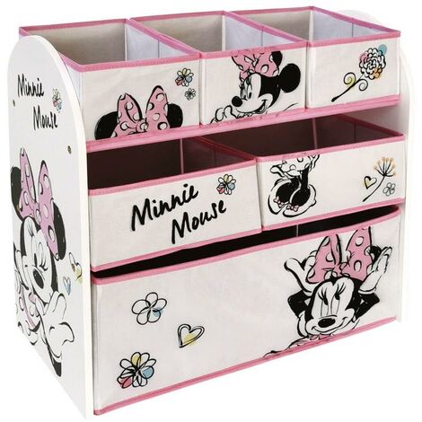 Scaffale Multicontenitore Portagiochi Minnie Natural