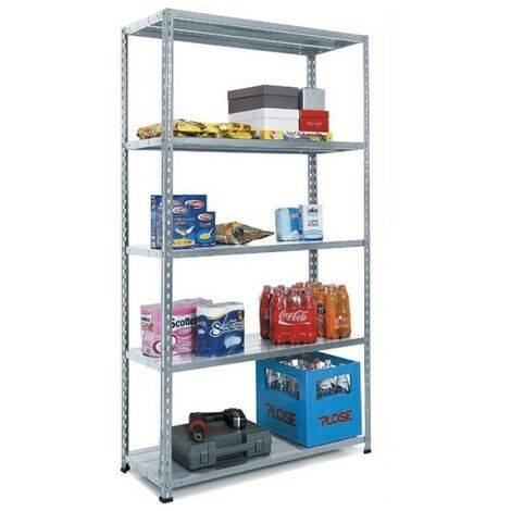 Scaffale Panda Kit a 5 ripiani 40x100x196 aste intere