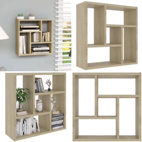 Scaffale Parete Rovere Sonoma 45,1x16x45,1 cm Legno Multistrato - Scaffale in legno - Scaffale rovere sonoma