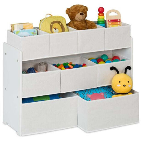 Scaffale per bambini con 9 scatole