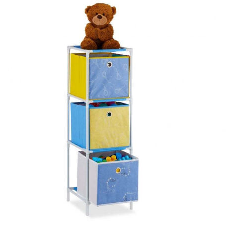 Scaffale per bambini Dino con cassetti