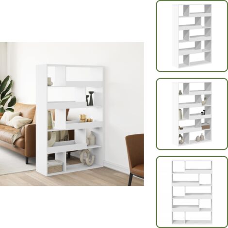 Scaffale per casa - vidaXL Divisorio Stanza Bianco 100x33x156,5 cm in Truciolato - Divisore ambienti