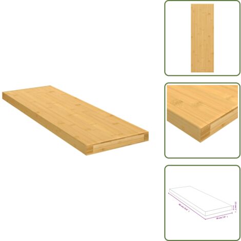 Scaffale per cornici - vidaXL Scaffale a Parete 60x20x2,5 cm in Bambù - Scaffale per libri