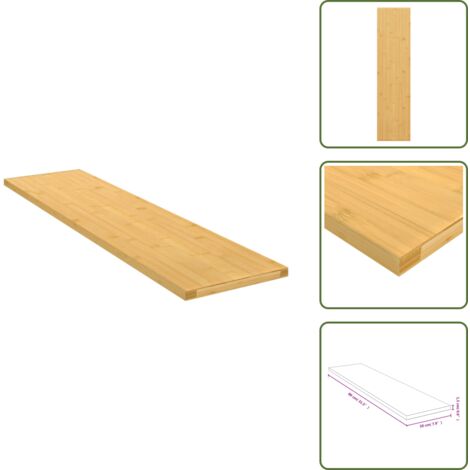 Scaffale per cornici - vidaXL Scaffale a Parete 80x20x1,5 cm in Bambù - Scaffale per libri