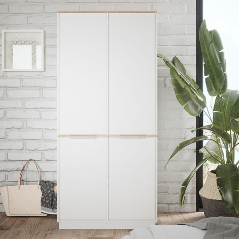 Scaffale per file Betti, Bianco, 82 x 179 cm con 6 ripiani, Vicco