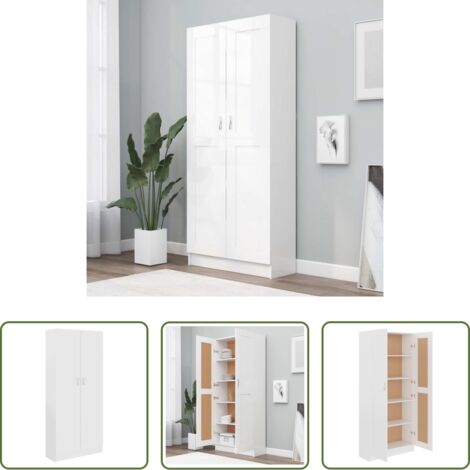 Scaffale per libri -  Libreria Bianca 82,5x30,5x185,5 cm in Legno Truciolato