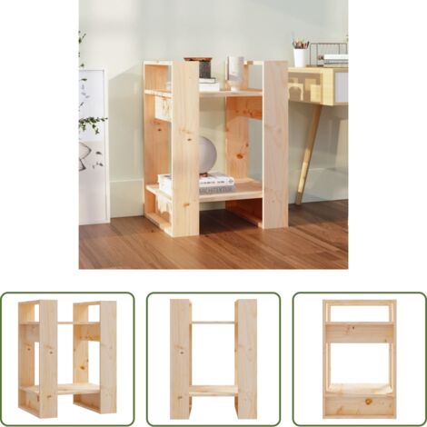 Scaffale per libri -  Libreria/Divisorio 41x35x57 cm in Legno Massello di Pino