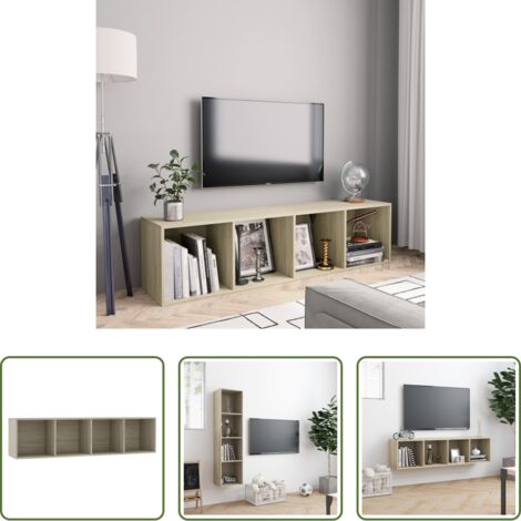 Scaffale per libri -  Libreria/Mobile TV Rovere Sonoma 143x30x36 cm