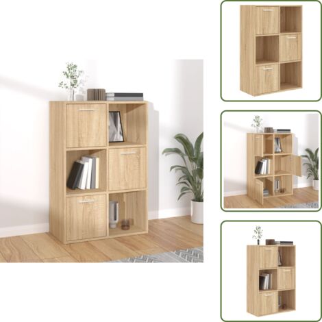 Scaffale per ufficio - vidaXL Armadietto Rovere Sonoma 60x29,5x90 cm in Legno Multistrato - Scaffale per bambini