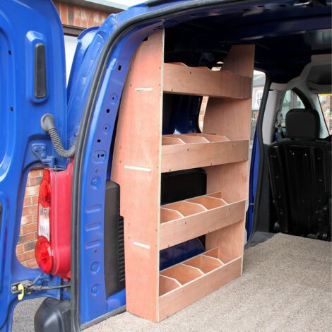 Scaffale per Van Peugeot Partner II Legno Compensato per Attrezzi e Accessori