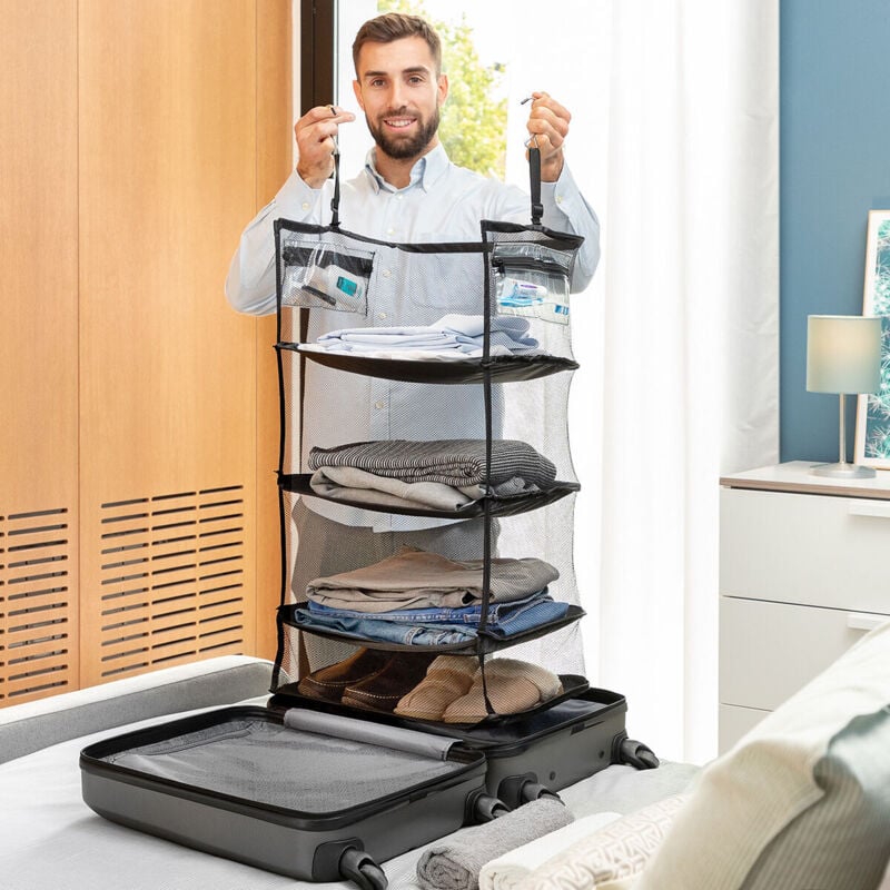 Scaffale Pieghevole Portatile da Valigia Sleekbag Innovagoods