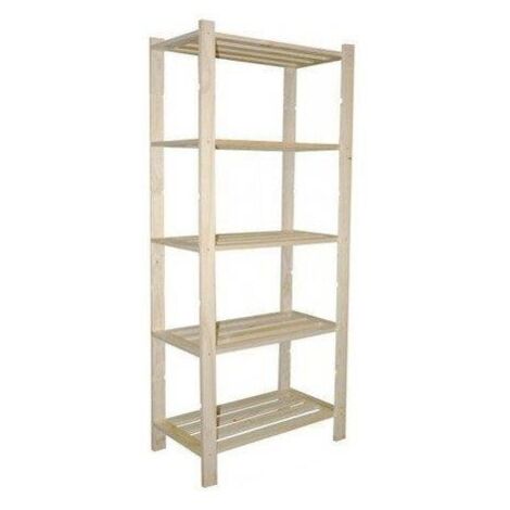 SCAFFALE PINO GREZZO 5R H170 L70 P30