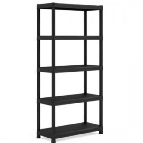 SCAFFALE PLUS 90/40/5 PIENO NERO