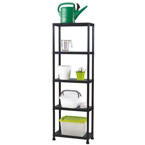 Scaffale portaoggetti - 80 x 30 x 181 cm - 5 ripiani