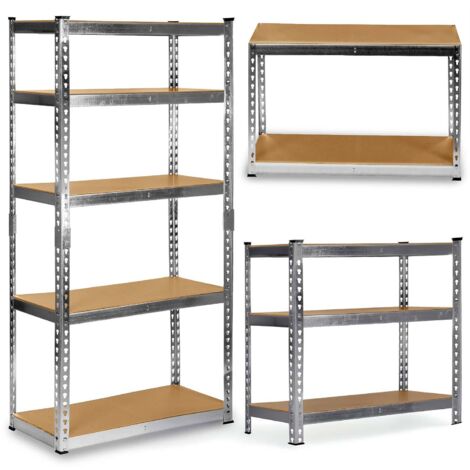 Scaffale portaoggetti in metallo 183 x 90 x 40 cm Humberg HR-853 argento