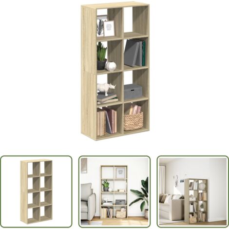 Scaffale portaoggetti -  Libreria Divisorio Rovere Sonoma 69,5x29x137,5 cm in Truciolato