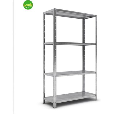 Scaffale Prometal zincato grigio 151 x 80 x 30 cm