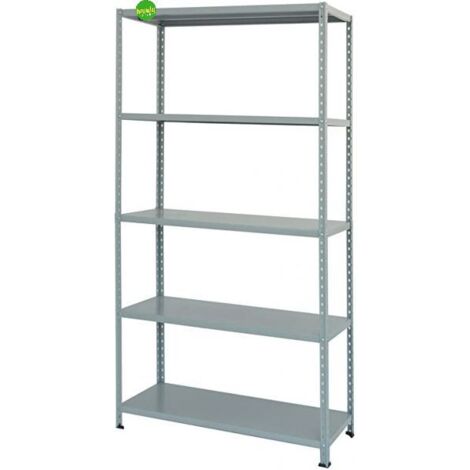 Scaffale Prometal zincato grigio 186 x 100 x 40 cm