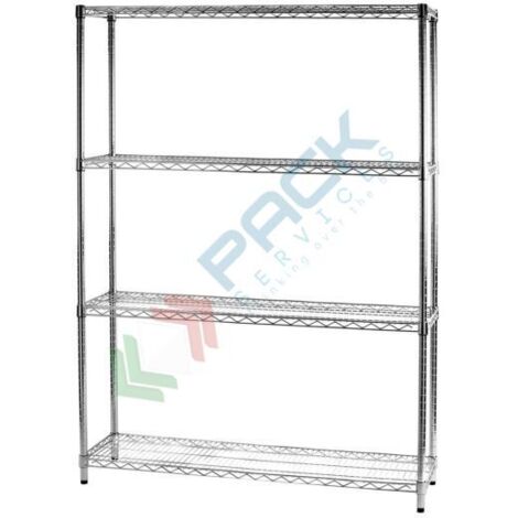 Scaffale Quattro Ripiani Cm 35 X 121 X H.168 Linea Archimede Serena Group - 4X351216