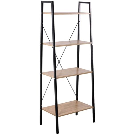 Scaffale su 4 livelli stile industriale