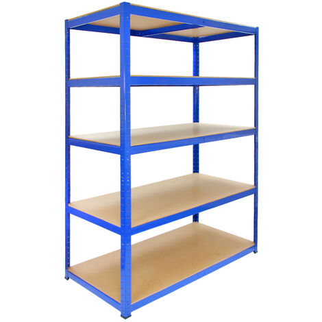 Scaffale T-Rax in Acciaio Senza Bulloni Blu 120cm