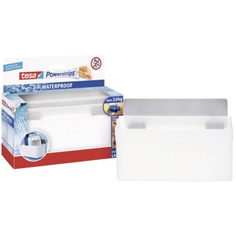 Scaffale tesa Powerstrips® Waterproof Bianco, Metallo 59711 tesa Contenuto: 1 pz.