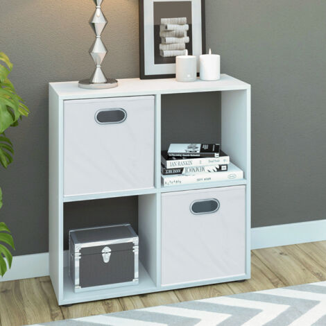 Scaffale Tetra, Bianco, 72.6 x 72 cm, Vicco