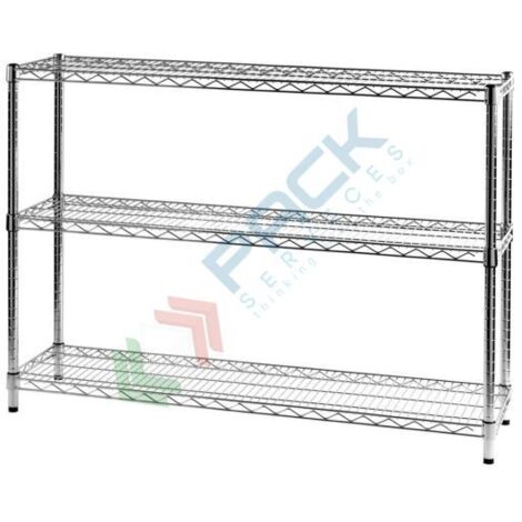 Scaffale Tre Ripiani Cm 35 X 121 X H.90 Linea Archimede Serena Group - 3X351290
