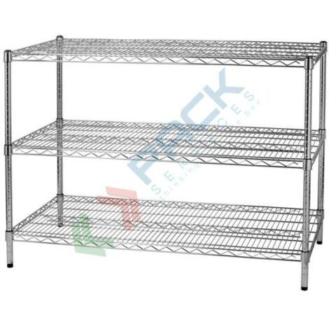 Scaffale Tre Ripiani Cm 60 X 121 X H.90 Linea Archimede Serena Group - 3X601290