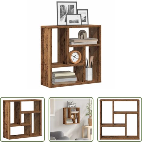 Scaffale TV -  Scaffale a Parete Legno Vecchio 45x16x45 cm in Truciolato