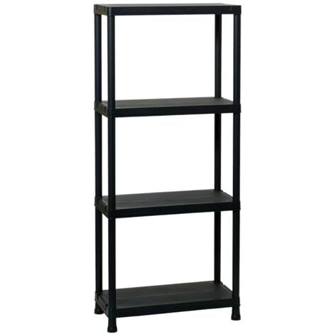 SCAFFALE UNIVERSAL 63-4 BLACK H138X60X30