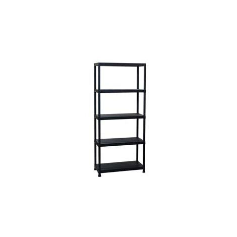 Scaffale Universal 84-5 Per Interni Con 5 Ripiani Nero Art.133 - cm.80x40x180h.