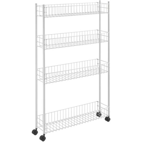Scaffaletto a 4 Piani Salva Spazio 16x60x95