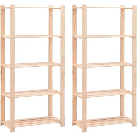 Scaffale in Legno a 6 Ripiani, Salvaspazio, Mobile Espositore per  Soggiorno, Stile Moderno, 60x23,5x160cm