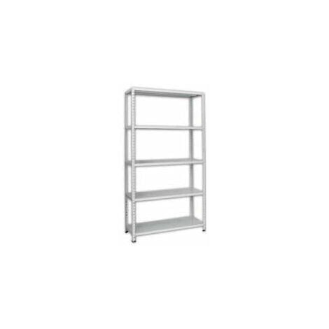 Scaffali In Kit 5 Ripiani Grigio Angolari Interi - 5 ripiani cm.100x40x200h.
