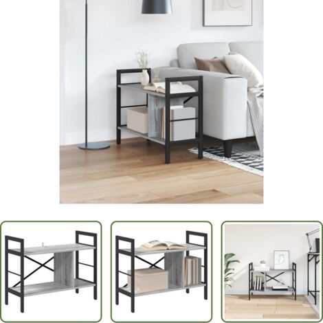 Scaffali in legno -  Libreria Grigio Sonoma 75 x 30 x 58,5 cm Legno multistrato