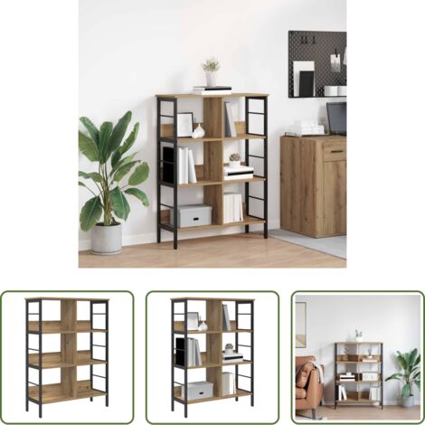 Scaffali in legno -  Libreria Rovere artigianale 82 x 32 x 112 cm Legno multistrato
