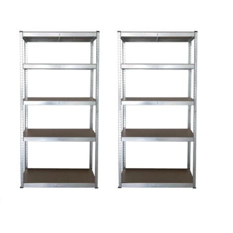scaffali in metallo zincato "joker" 4 ripiani, 90x40x180 cm portata 175 kg - grima