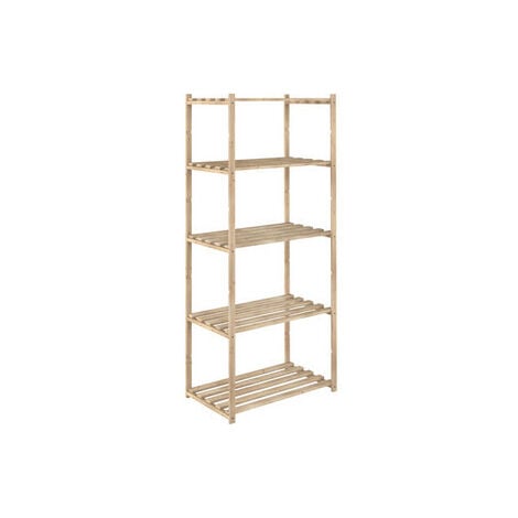 SCAFFALI SCAFFALE IN PINO BASICO 5 RIPIANI CM. 65X40XH171