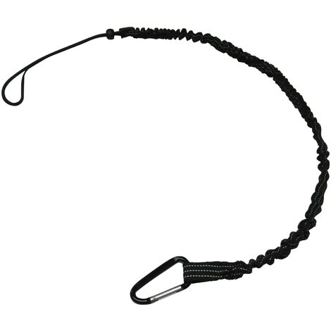 Scaffold Tool Lanyard Safety Tether (Harness Bungee Strap Carabiner Clip)