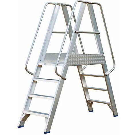 Scala a ponte 2x7 gradini - Altezza massima di lavoro 3.75m - OVB/2X7