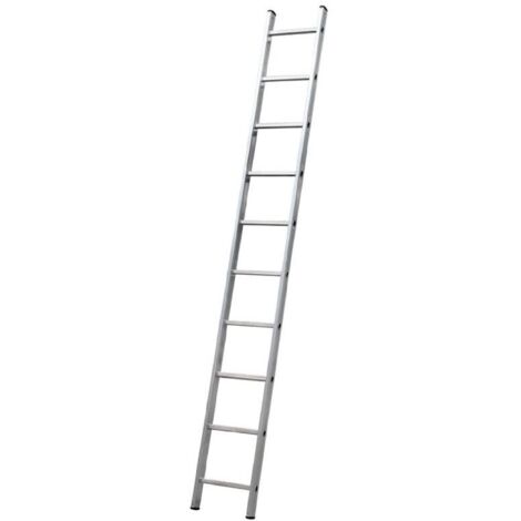Scala ad un elemento in alluminio leggero e resistente con pioli a sezione quadrata -8 gradini