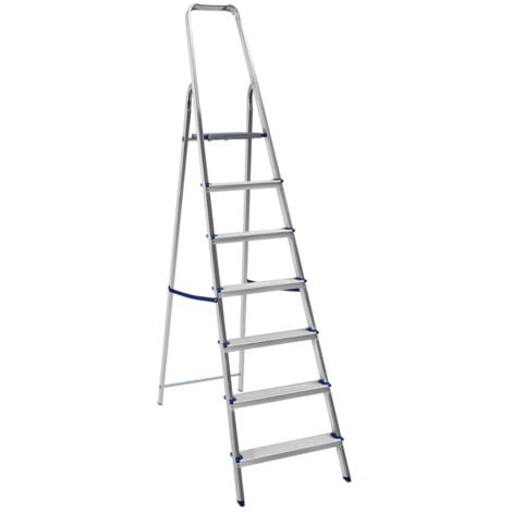 CILVANI Scala Alluminio 7 Gradini Piuma Portata 100Kg