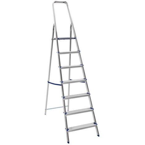 Scala Alluminio 7 Gradini Piuma Portata 100Kg
