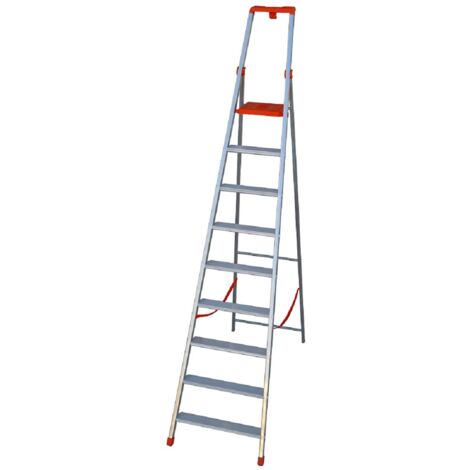 Scala alluminio a forbice professionale gradini 10 - Salone