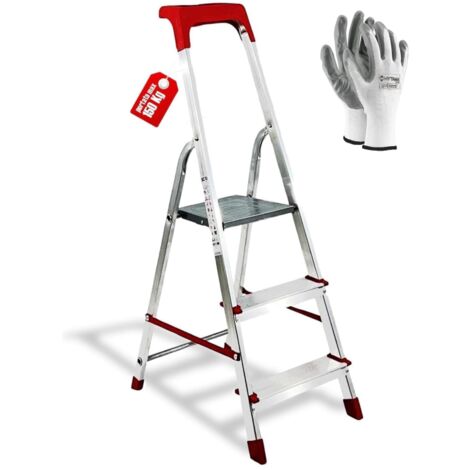SCALA ALLUMINIO MARTINA 3 GR CON VASCHETTA OMAGGIO