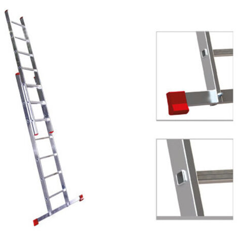 Scala Alluminio Step Up Duplici 2X8Gradini Mt.3,51