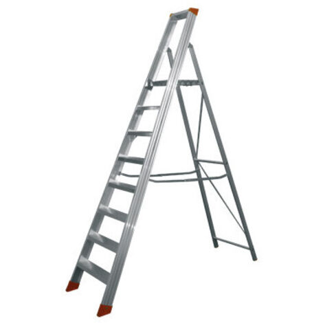 SCALA ALLUMINIO STEP UP PROFILO A U 10 GRADINI