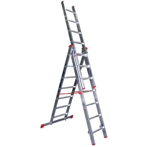 SCALA ALLUMINIO STEP UP TRIPLICE 3X12GR.MT7,43