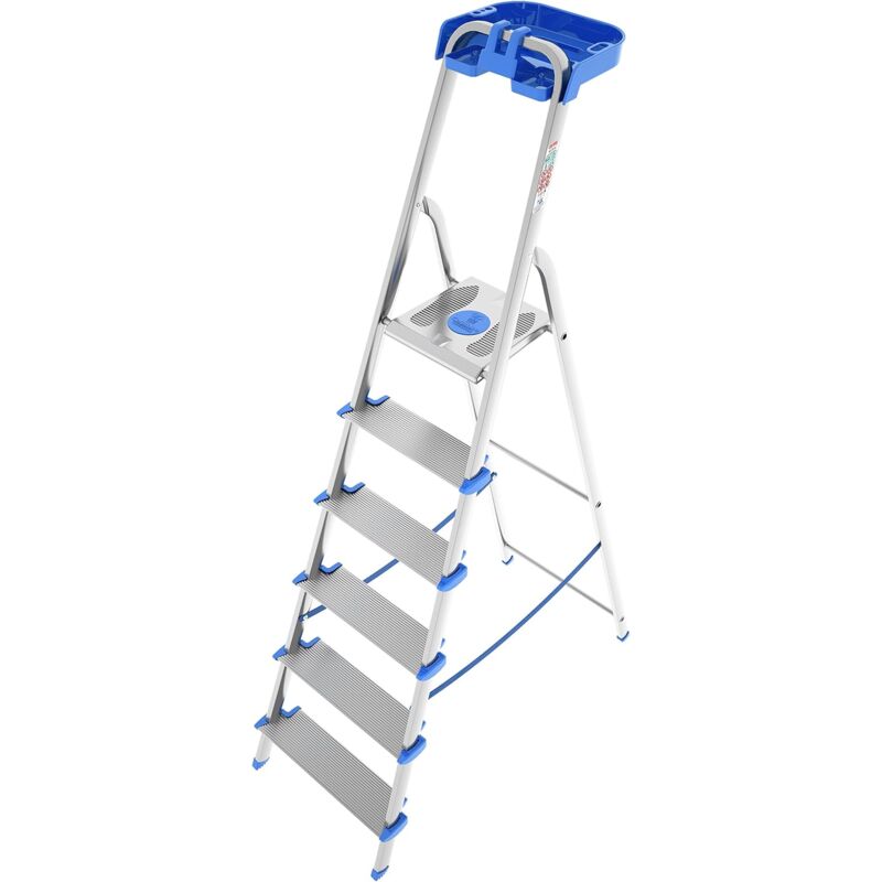 Colombo - Scala a 6 gradini con portaoggetti e gradini più larghi mod.ATLANTICA